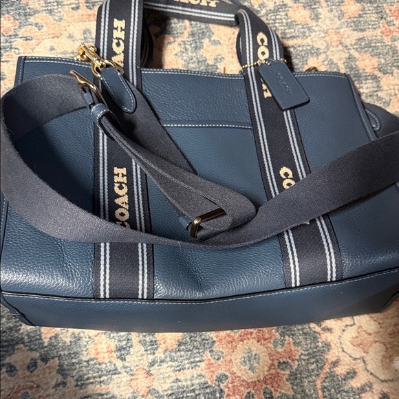 Coach Navy Leather with Logo Straps - Picture 2 of 7